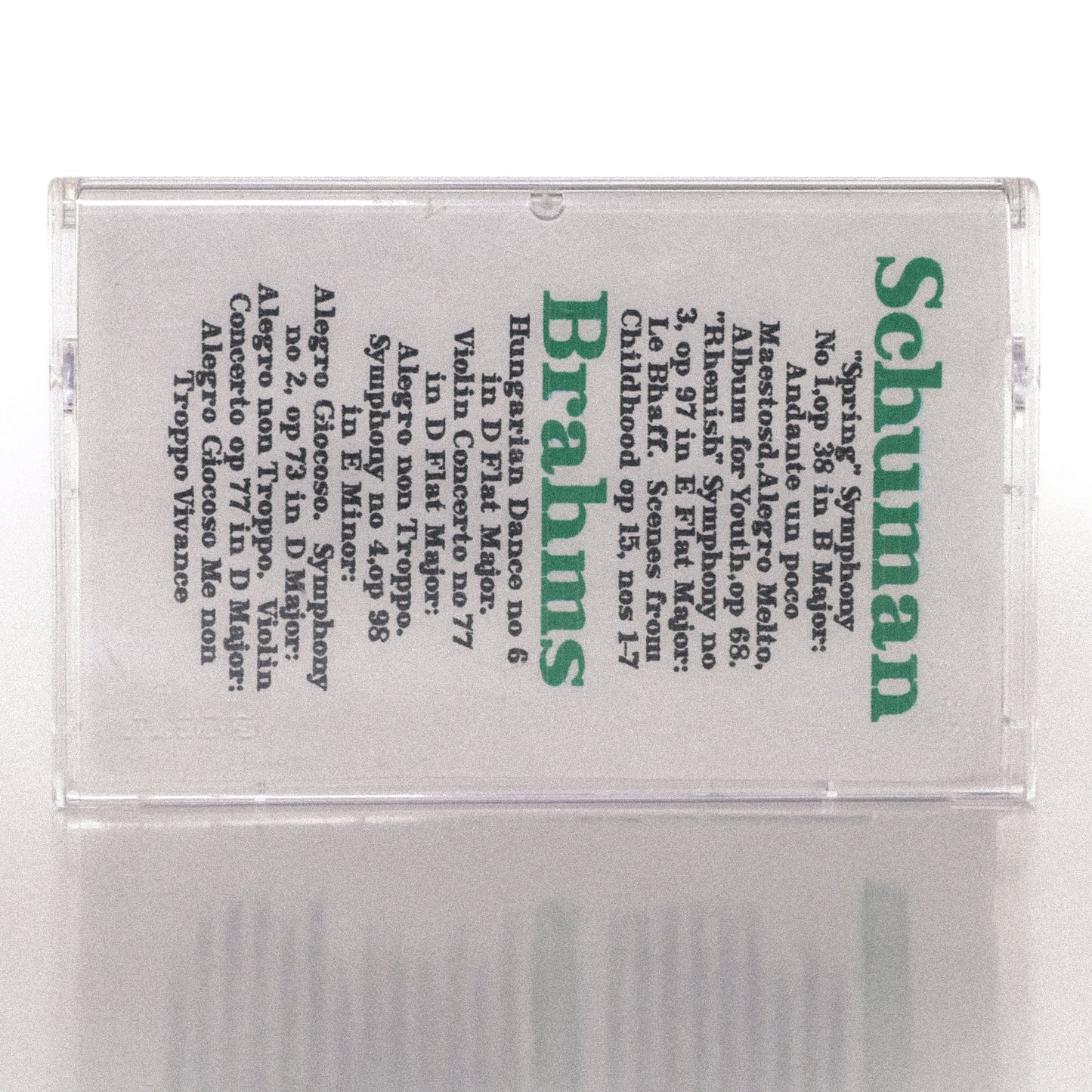 Schuman / Brahms - Cassette Wallet