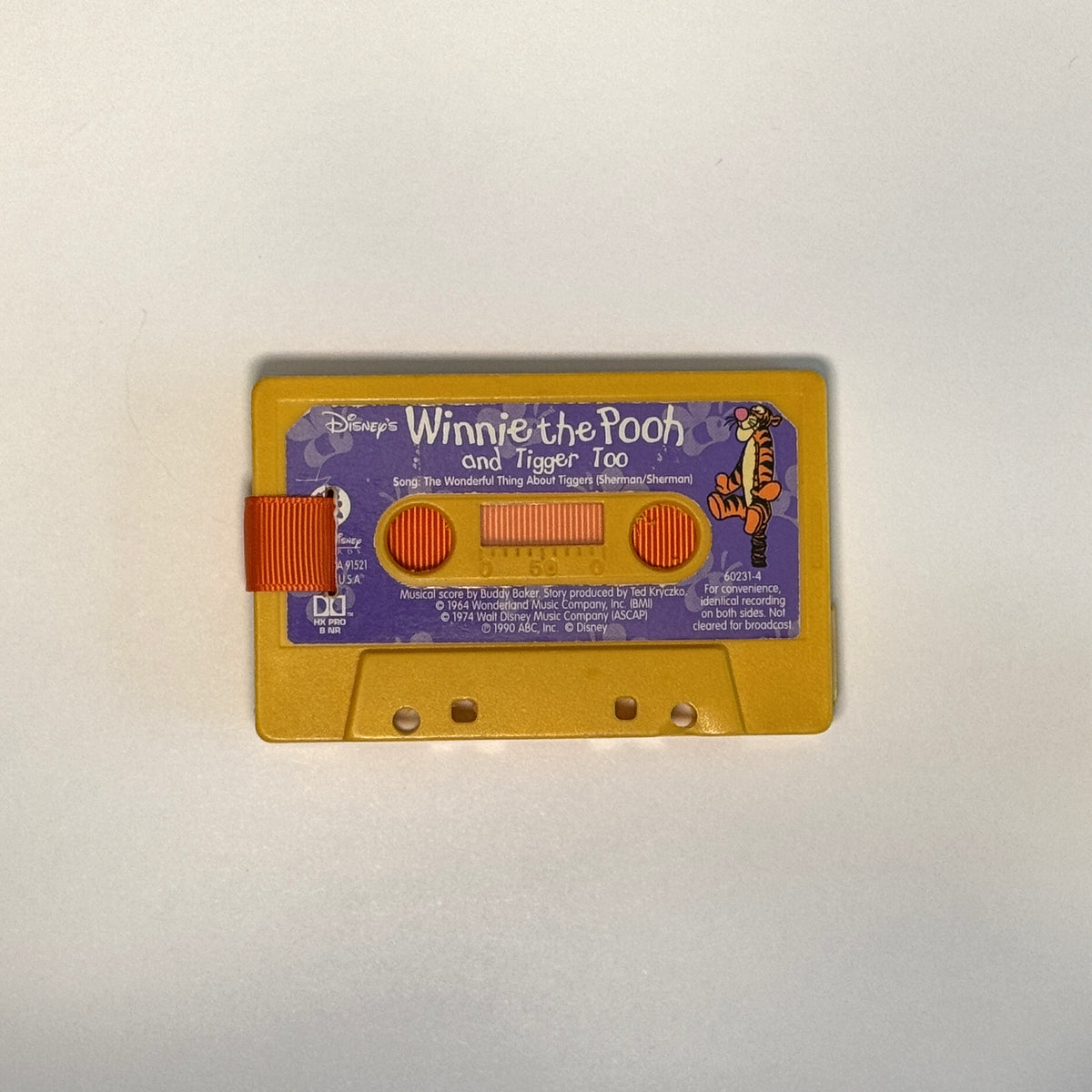 Back view of Disney's Winnie the Pooh and Tigger Too Cassette Wallet