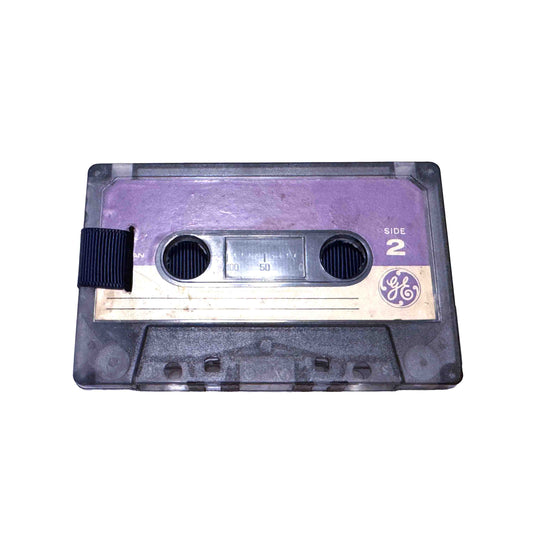 Back of General Electric 10-Minute Reusable Tape Cartridge by General Electric cassette wallet