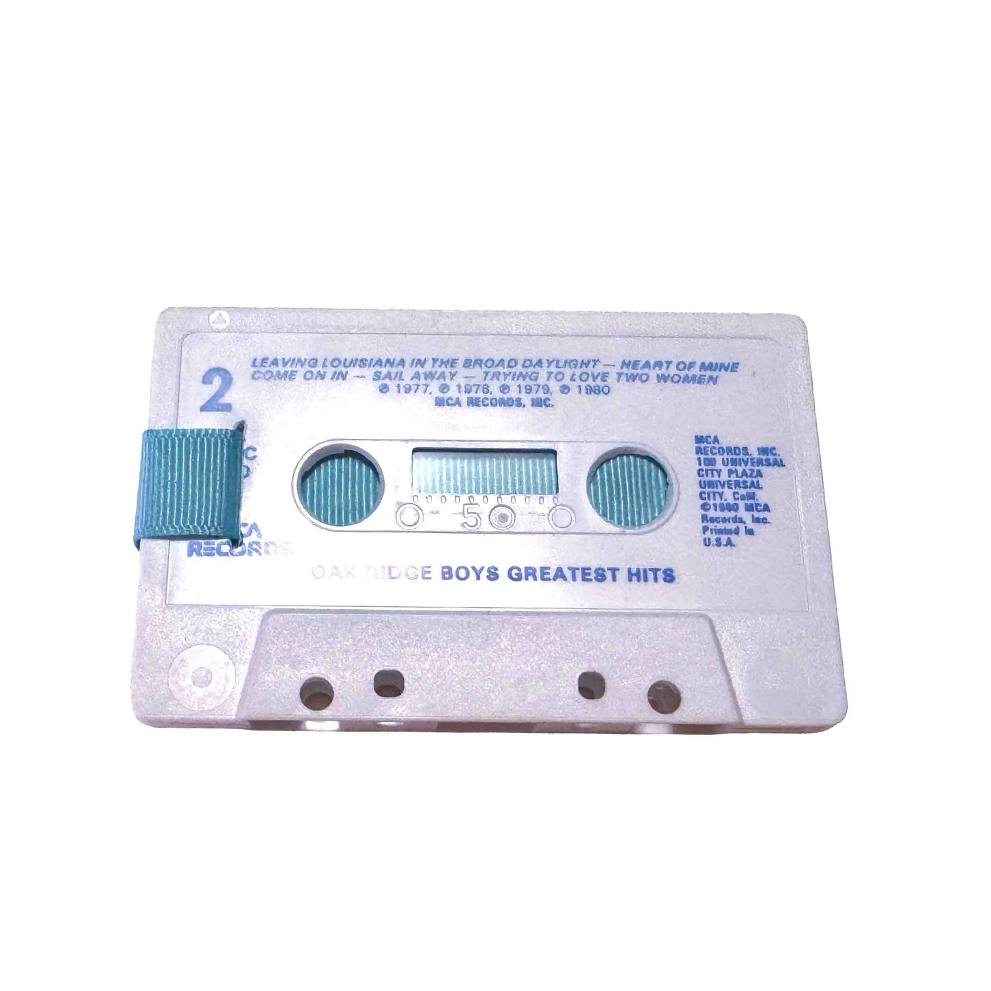 Back of Greatest Hits by The Oak Ridge Boys cassette wallet