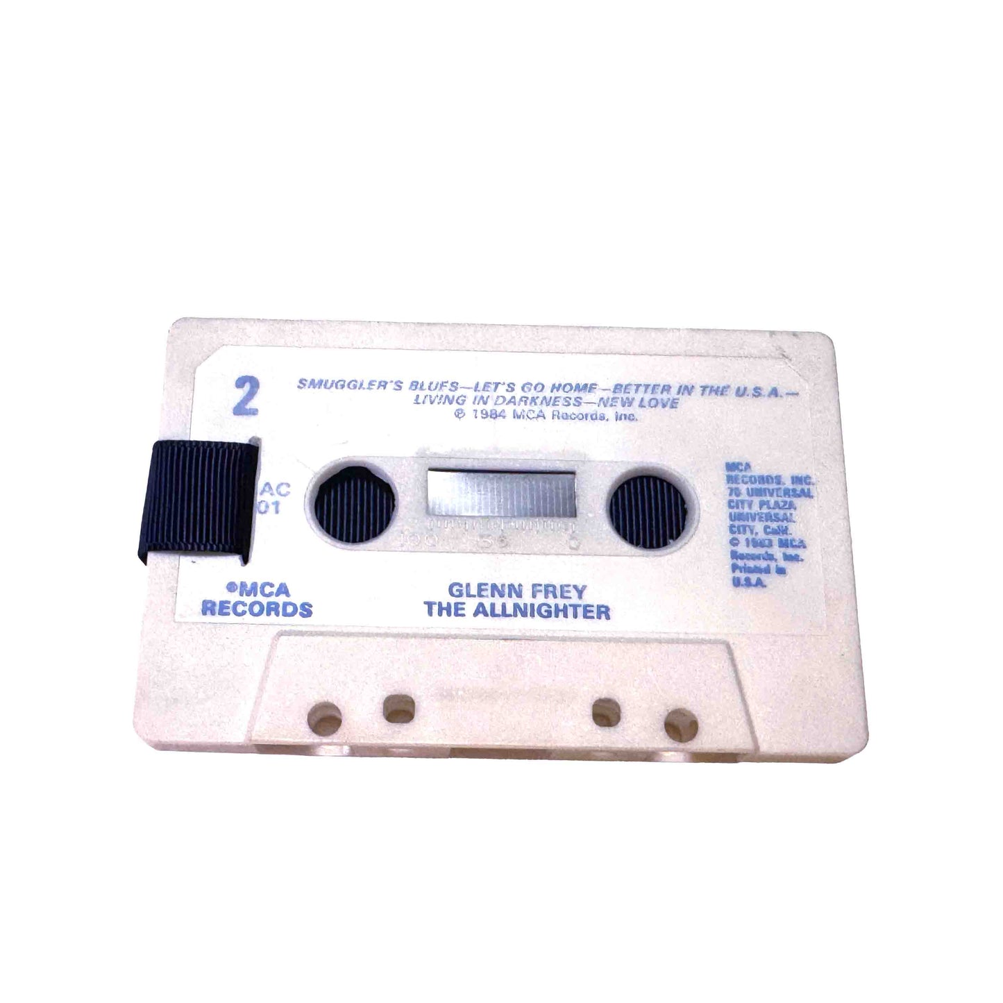 Back of The Allnighter by Glenn Frey cassette wallet