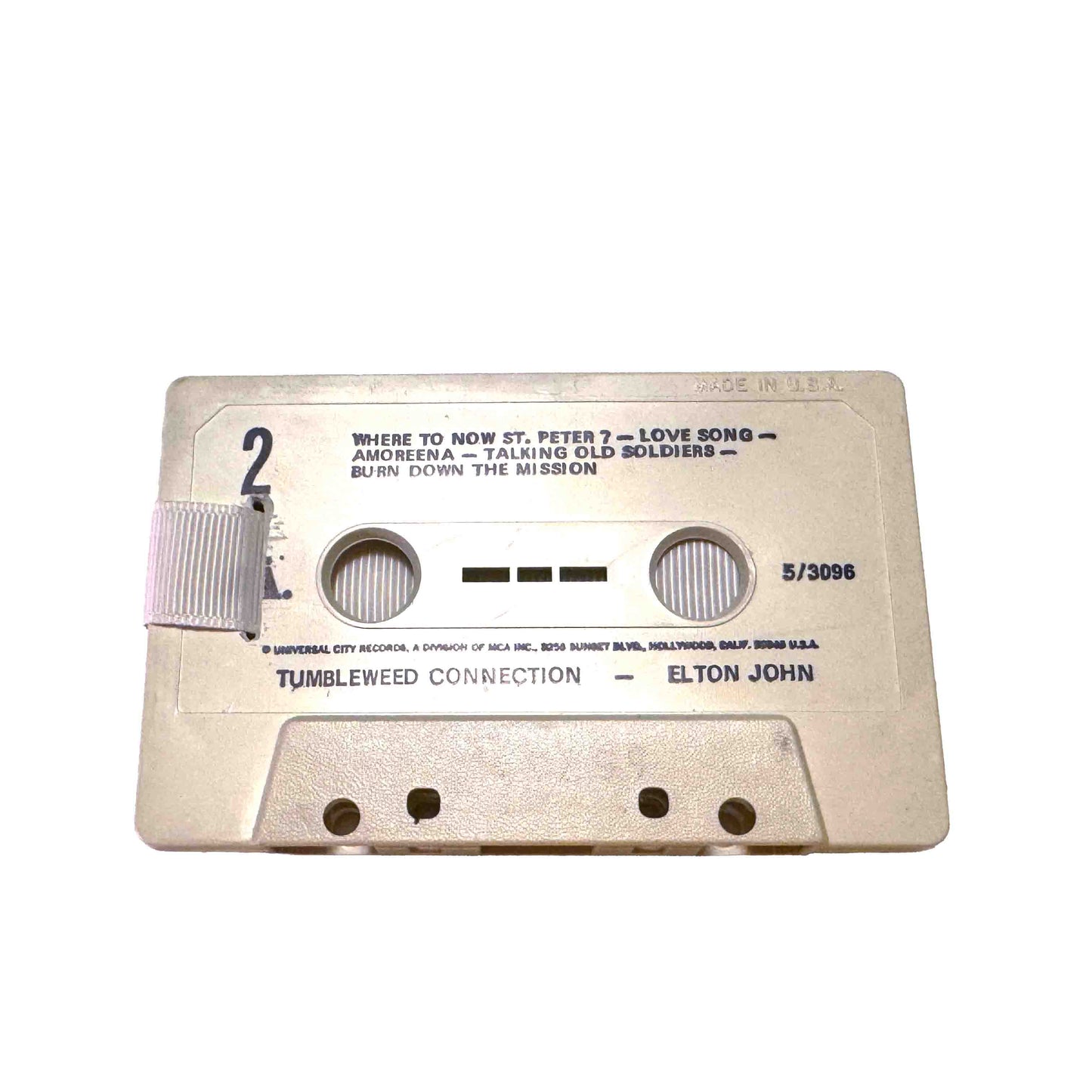 Back of Tumbleweed Connection by Elton John cassette wallet