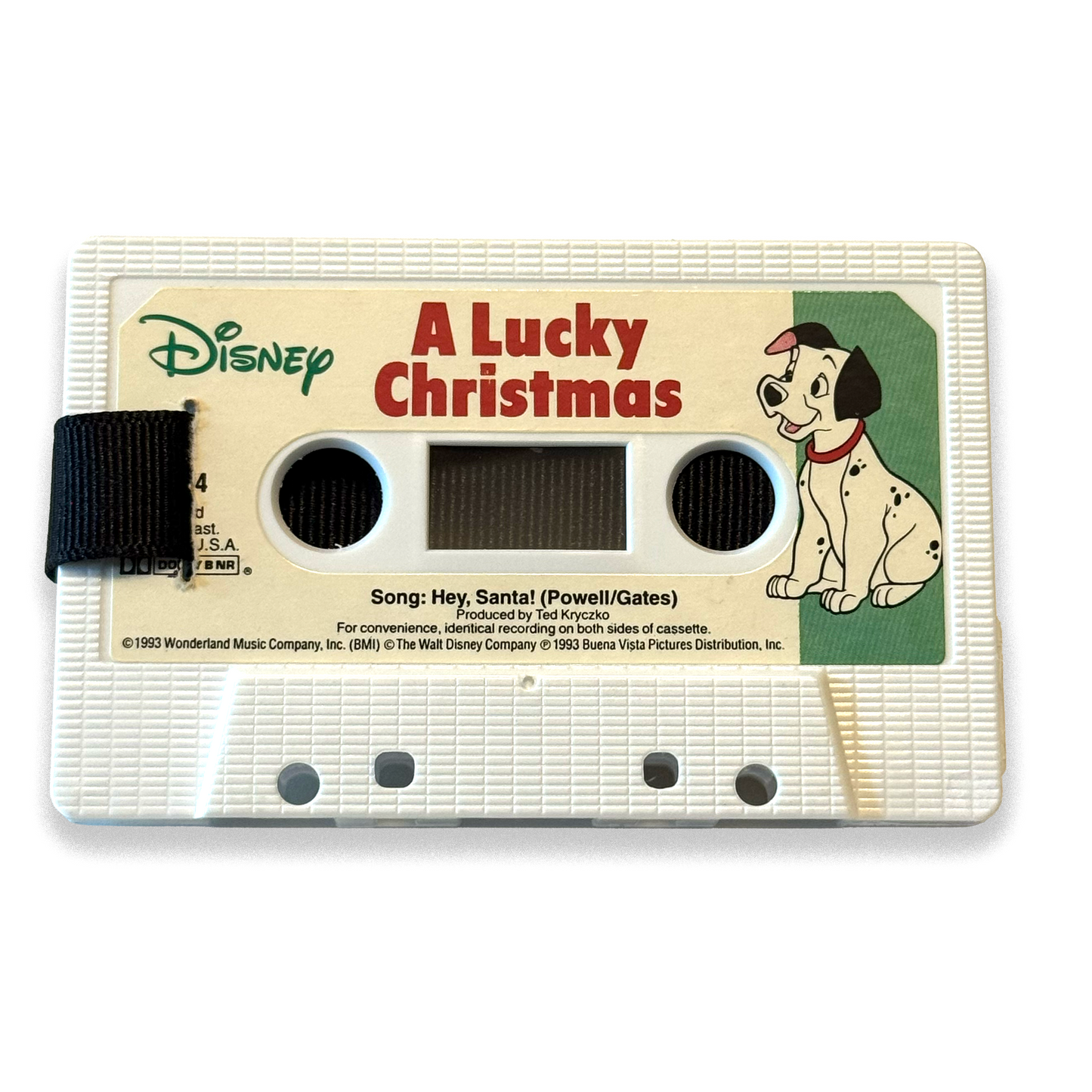 Back of 101 Dalmatians A Lucky Christmas cassette wallet