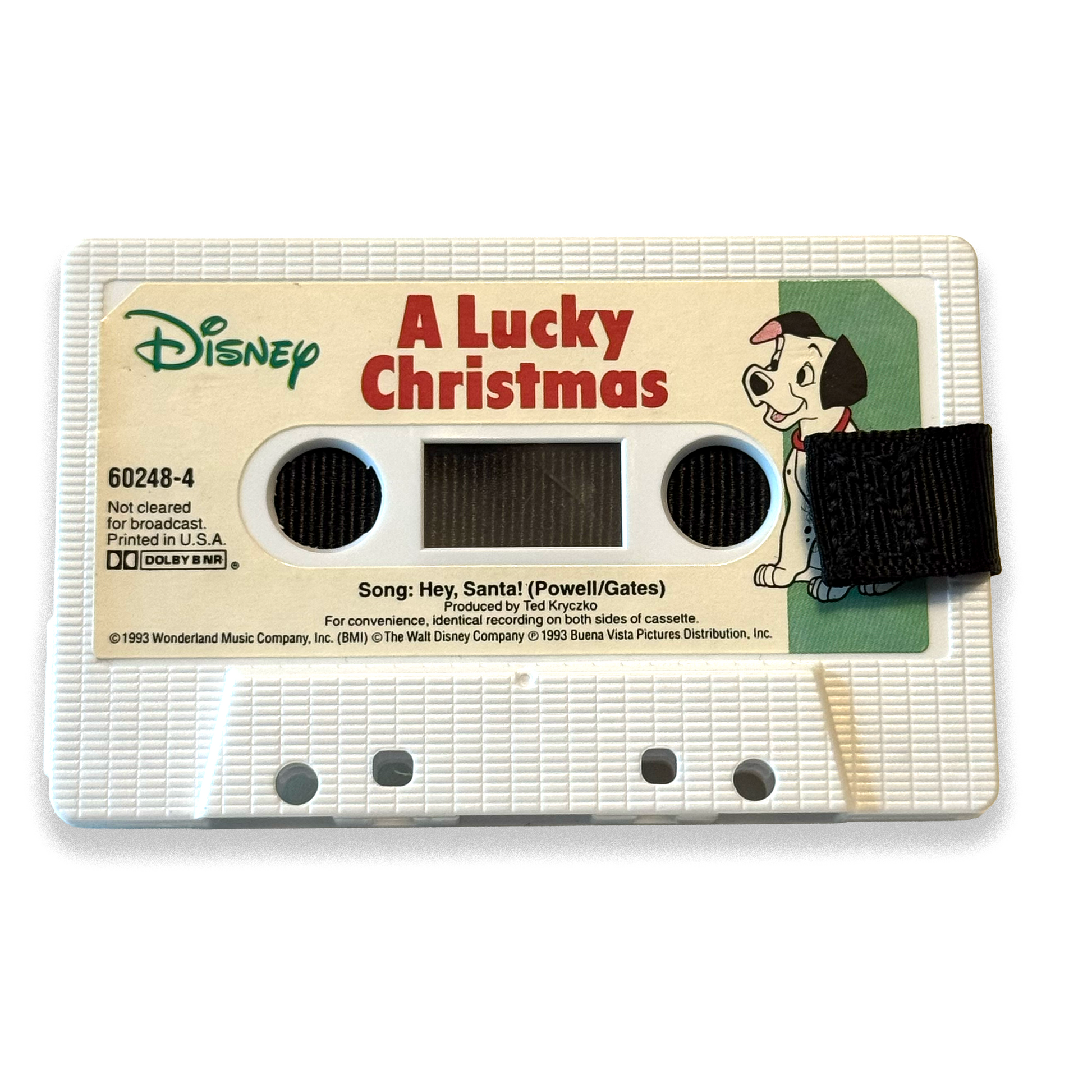 Front of 101 Dalmatians A Lucky Christmas cassette wallet