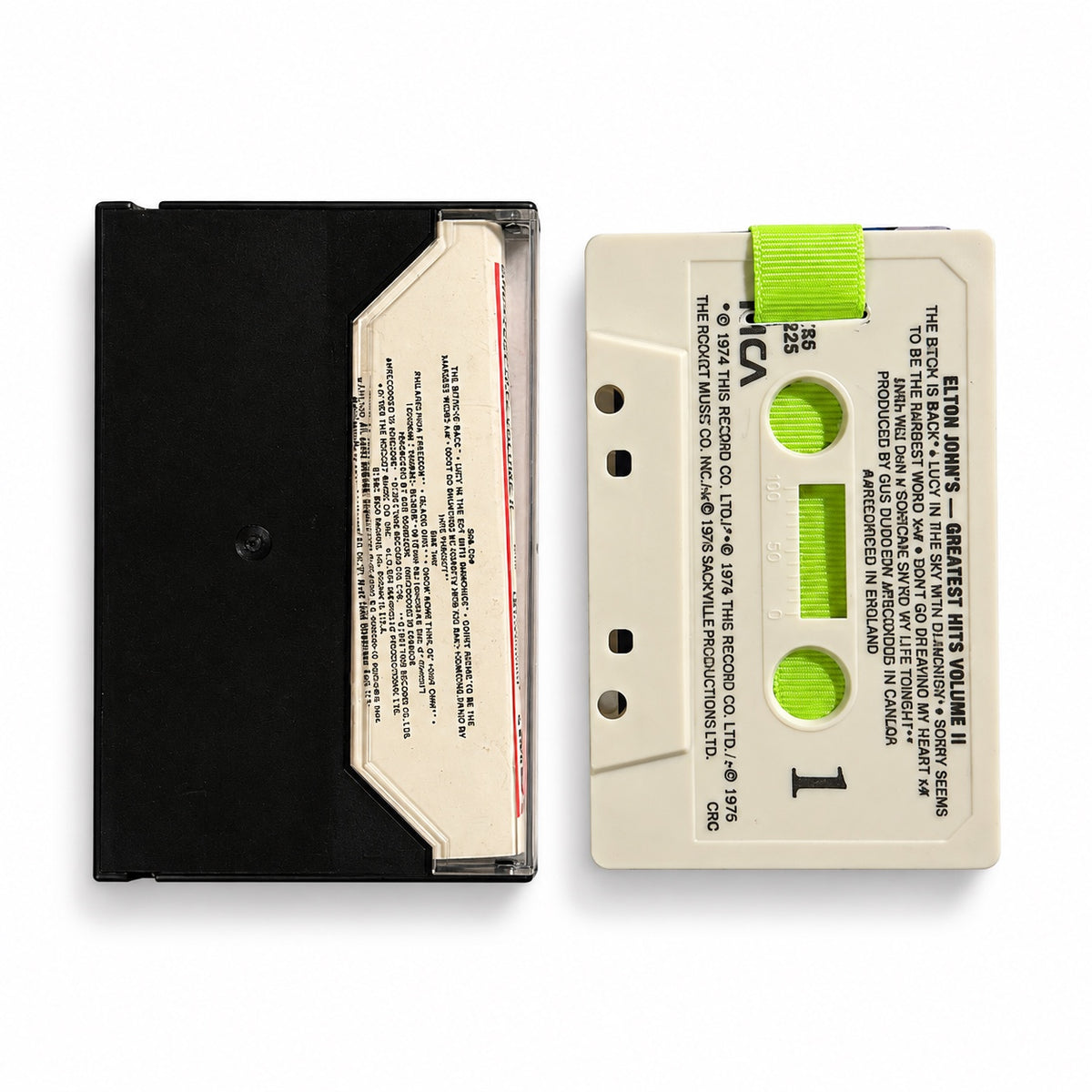 Elton John Greatest Hits Volume II cassette wallet back