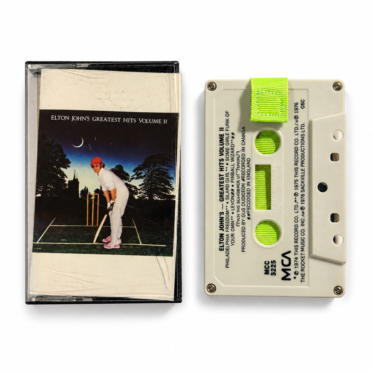 Elton John Greatest Hits Volume II cassette wallet front