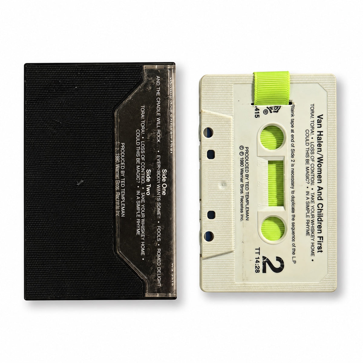Van Halen Women and Children First cassette wallet back