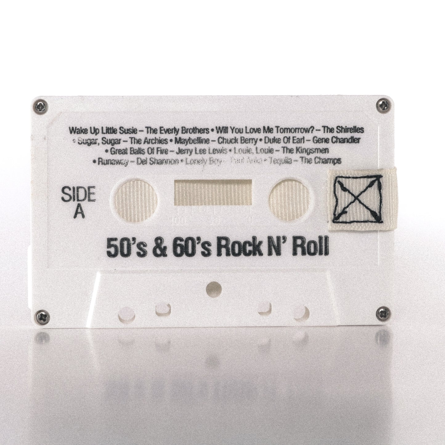 50's & 60's Rock N' Roll by Various Artists (The Everly Brothers, The Shirelles, Chuck Berry, Jerry Lee Lewis, The Kingsmen, Del Shannon, The Champs, and more) - Cassette Wallet