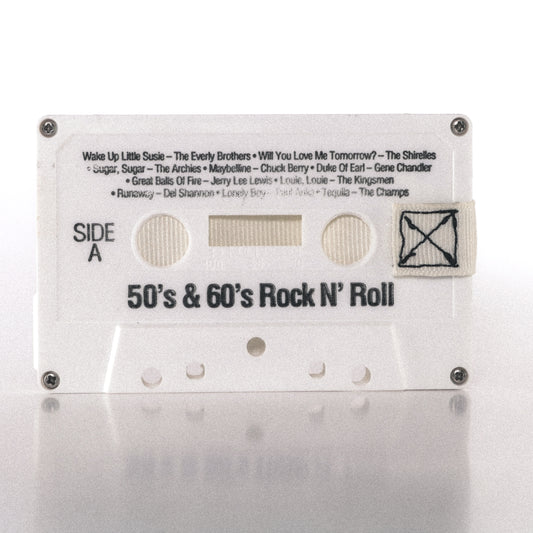 50's & 60's Rock N' Roll by Various Artists (The Everly Brothers, The Shirelles, Chuck Berry, Jerry Lee Lewis, The Kingsmen, Del Shannon, The Champs, and more) - Cassette Wallet