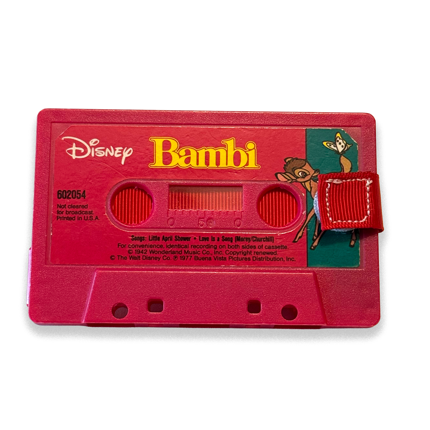 Front of Bambi read-along cassette wallet