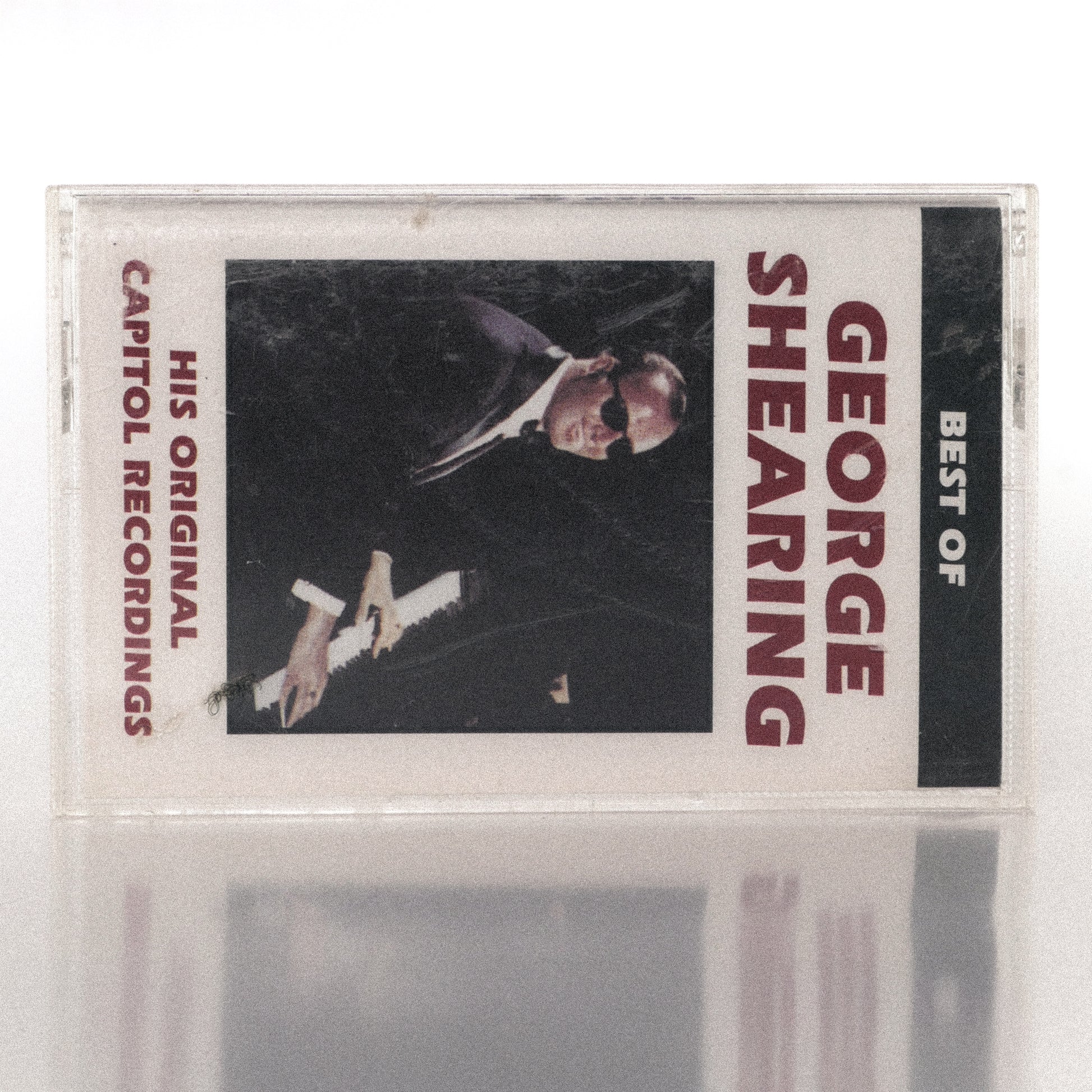 Best of George Shearing cassette wallet displayed with its original plastic case
