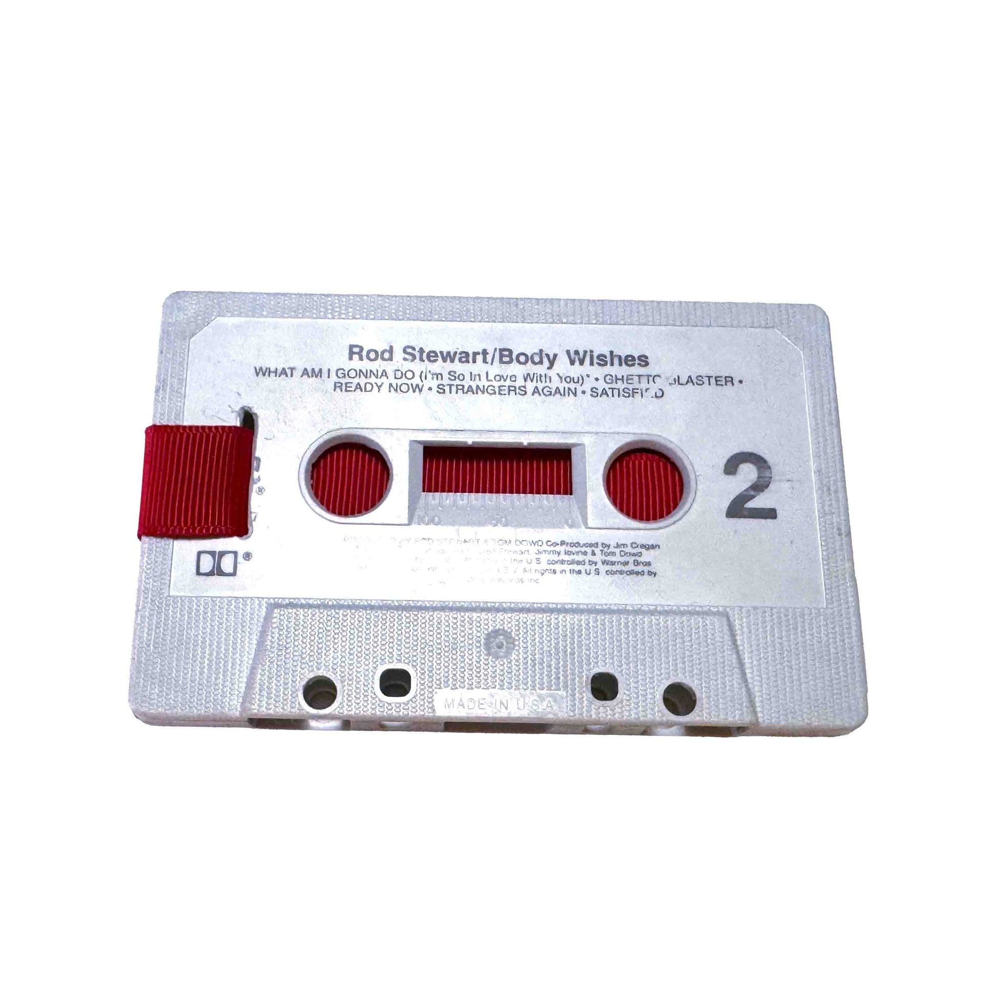 Back of Body Wishes by Rod Stewart cassette wallet