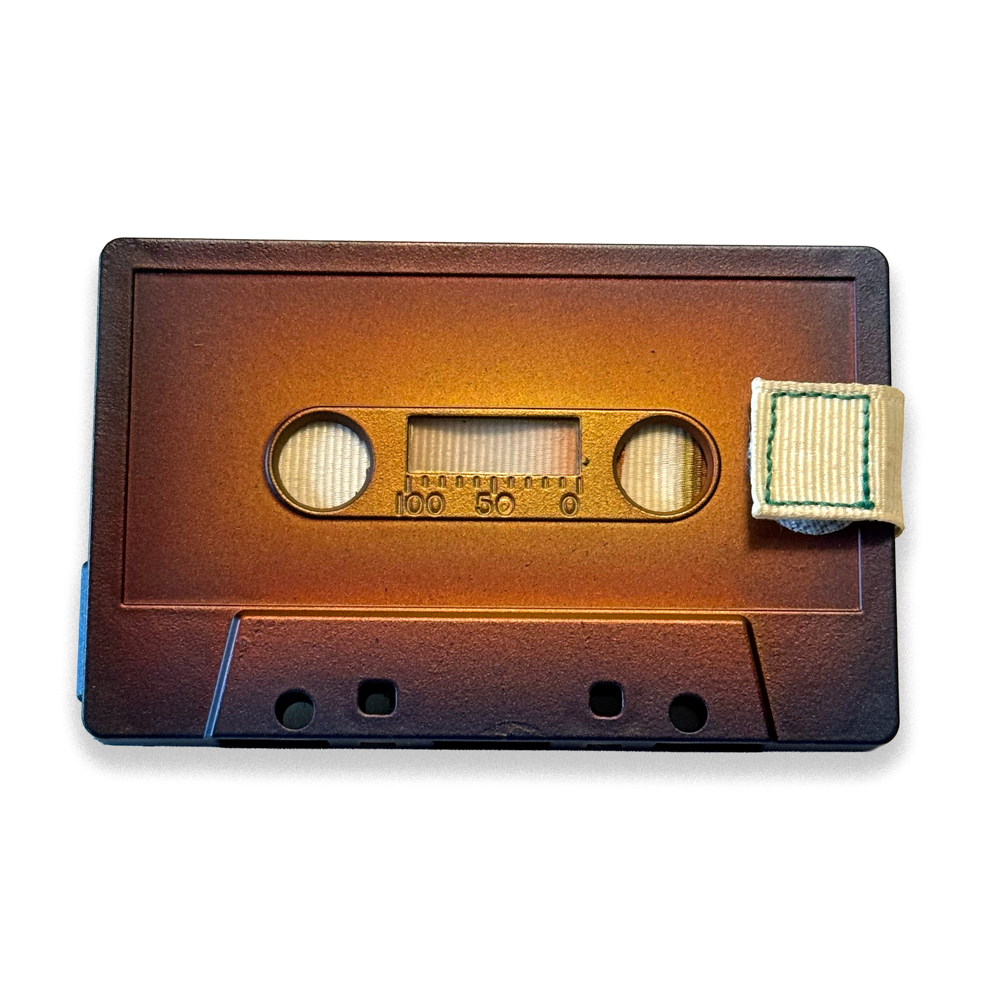 Front of Bronze Age hand-painted cassette wallet