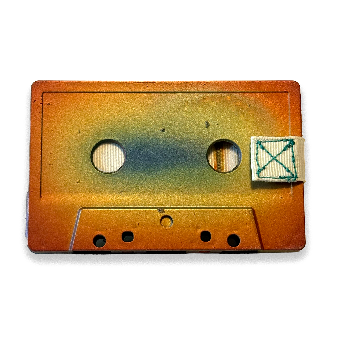 Front of Cosmic Dust hand-painted cassette wallet
