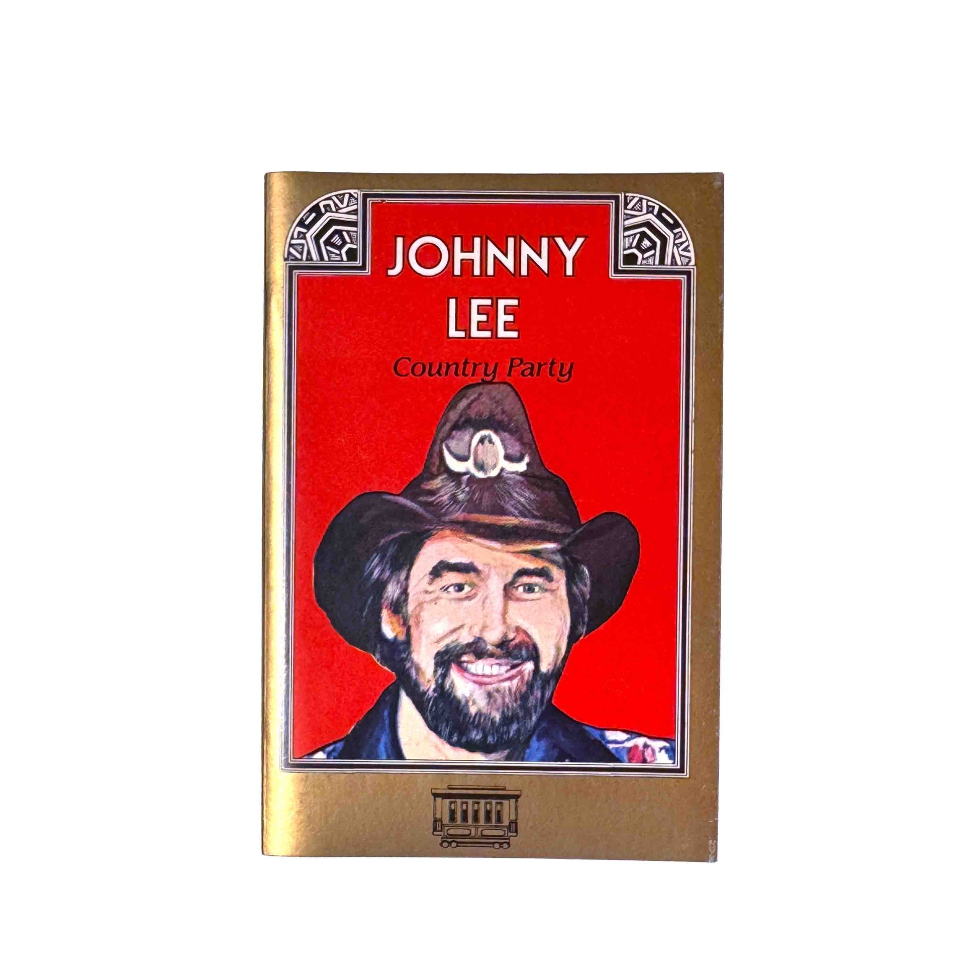 Original J-card for Country Party by Johnny Lee cassette wallet