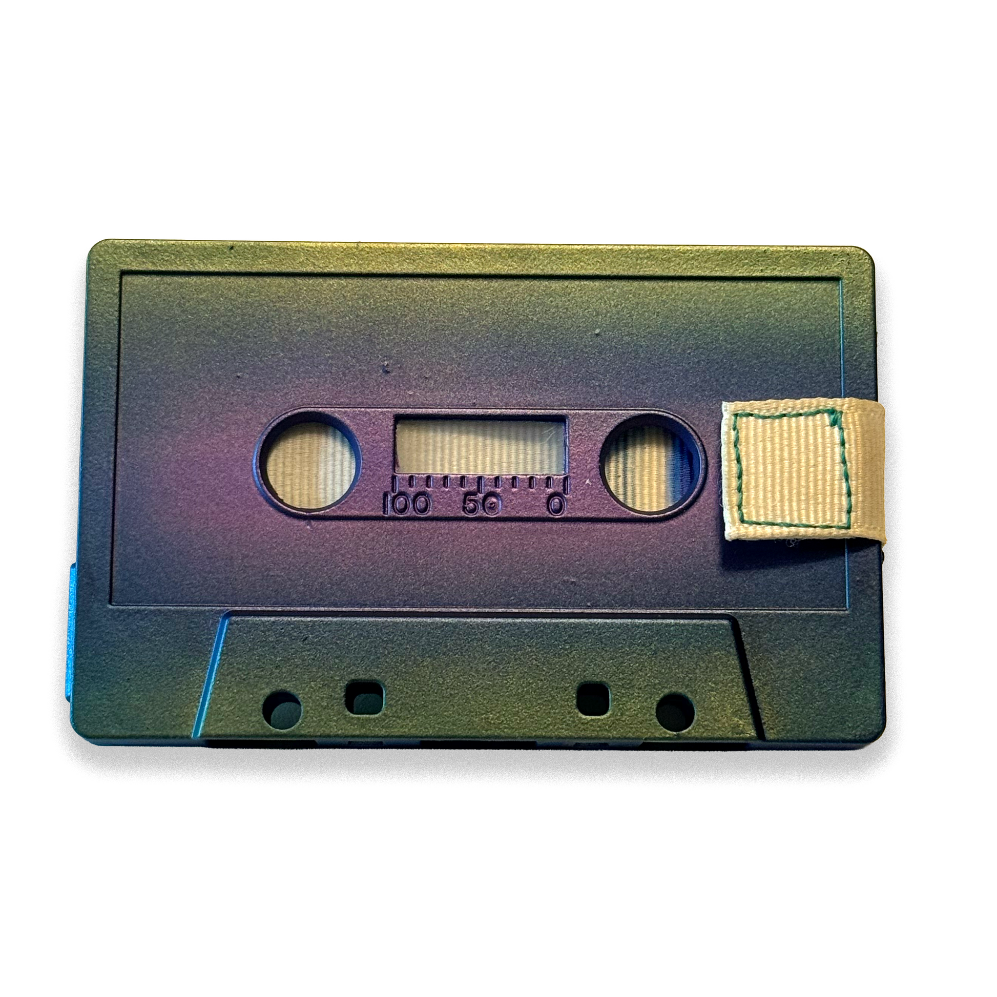 Front of Deep Forest hand-painted cassette wallet