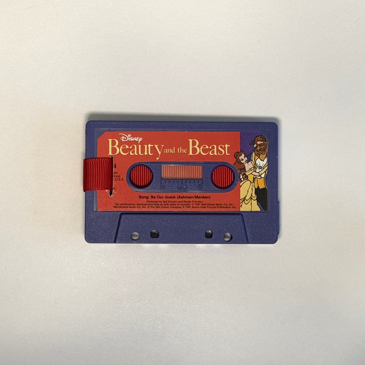Back view of Disney's Beauty and the Beast Cassette Wallet