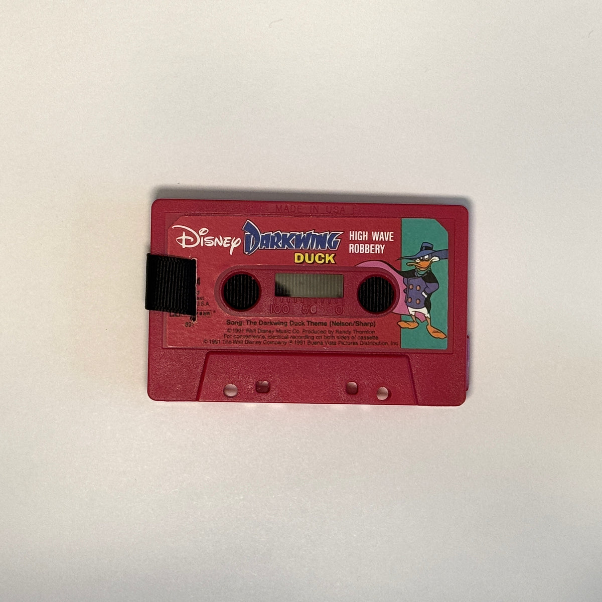 Back view of Disney's Darkwing Duck – High Wave Robbery Cassette Wallet