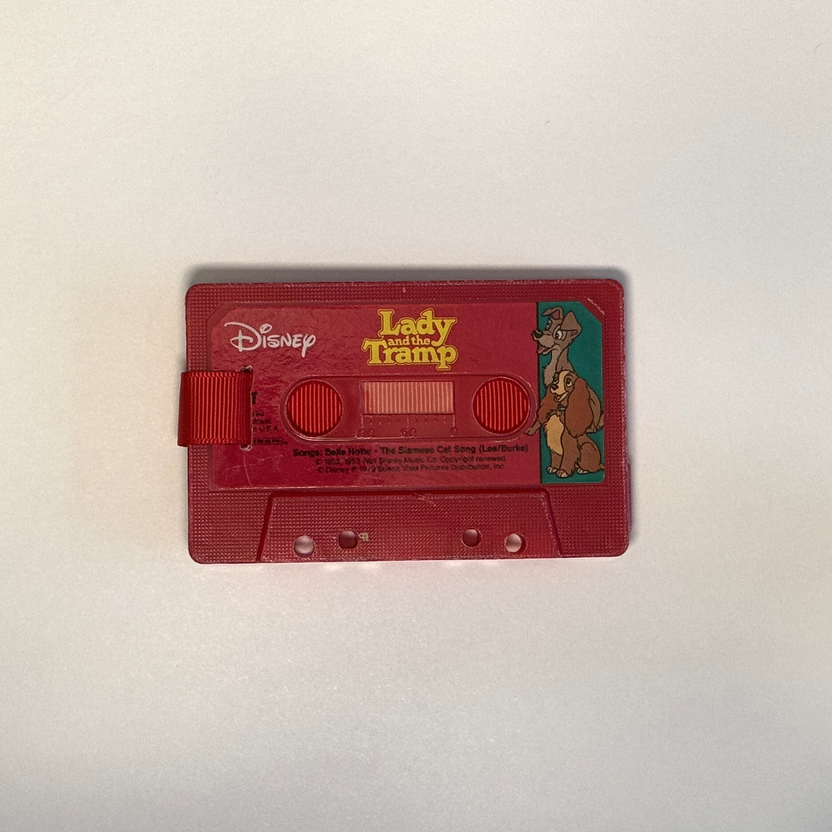 Front view of Disney's Lady and the Tramp Cassette Wallet