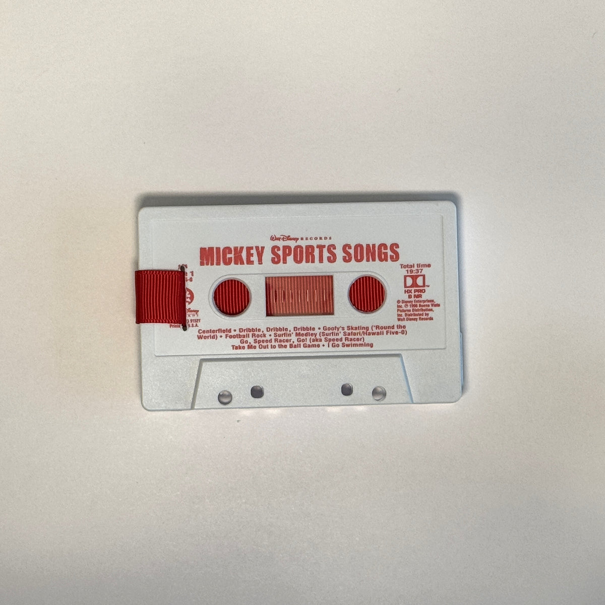 Back view of Disney's Mickey Sports Songs Cassette Wallet