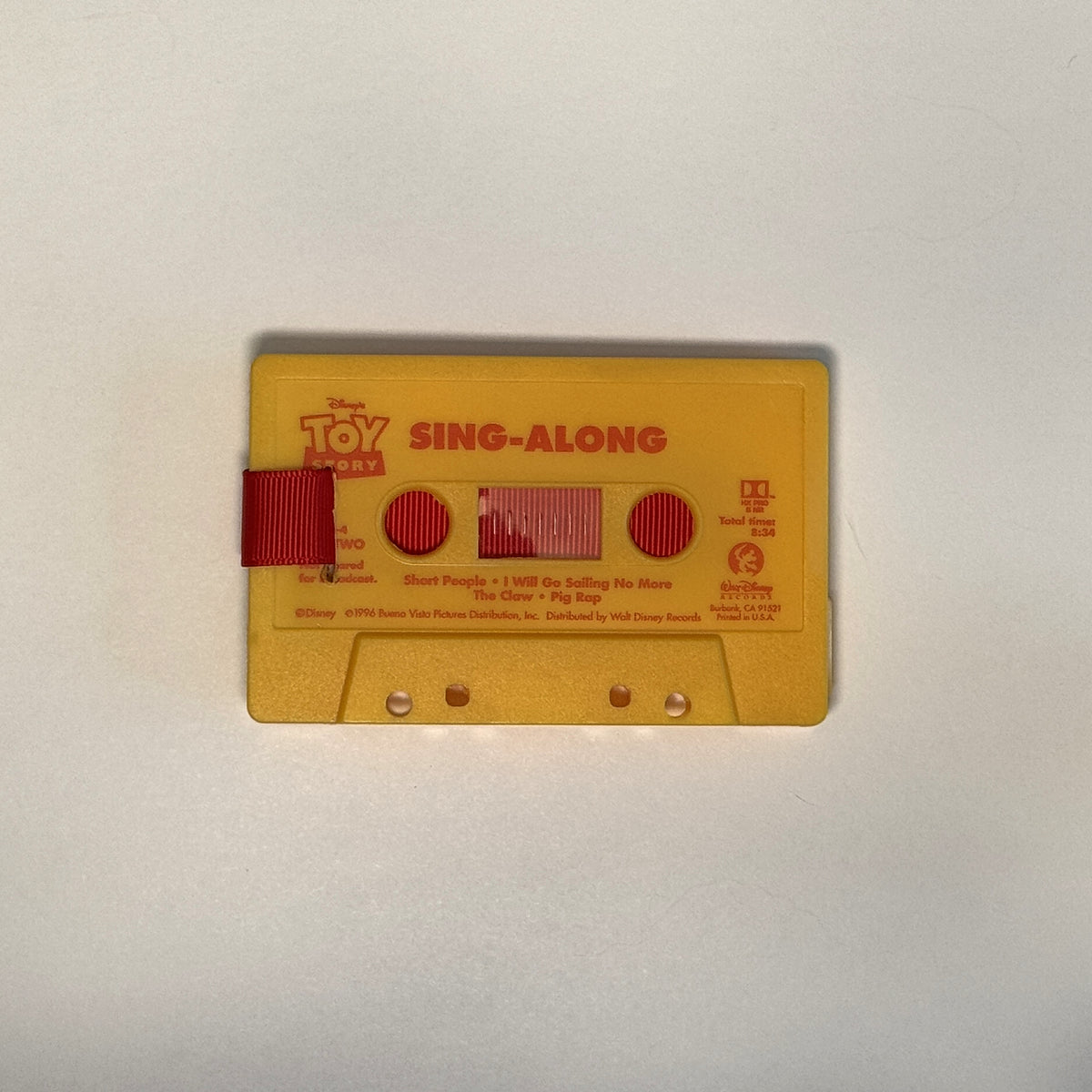 Back view of Disney's Toy Story Sing-Along Cassette Wallet