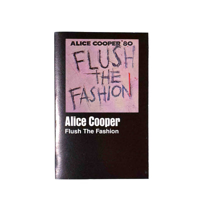 Original J-card for Flush the Fashion by Alice Cooper cassette wallet