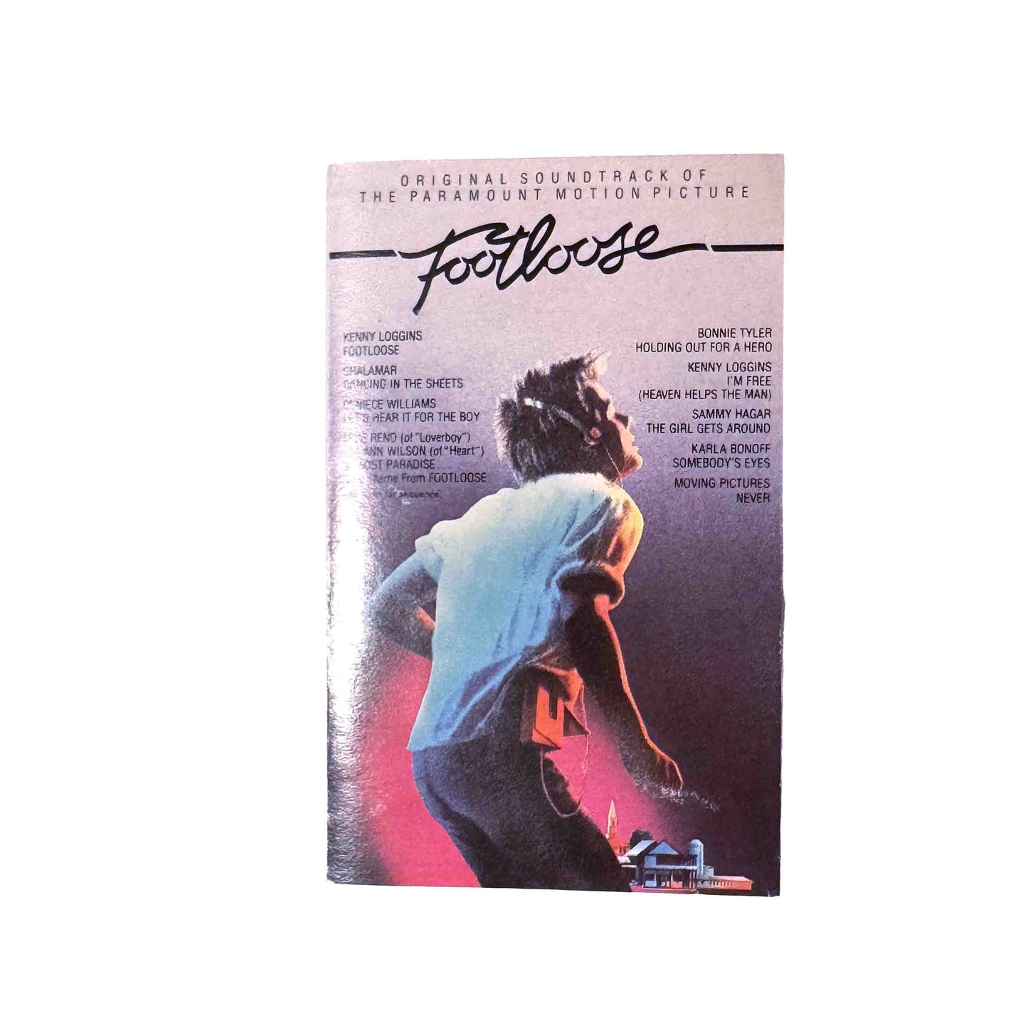 Original J-card for Footloose Original Motion Picture Soundtrack cassette wallet