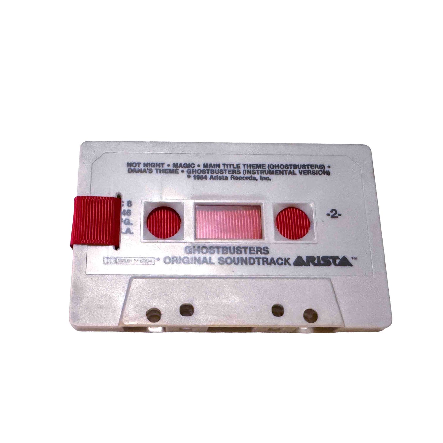 Back of Ghostbusters Original Soundtrack cassette wallet