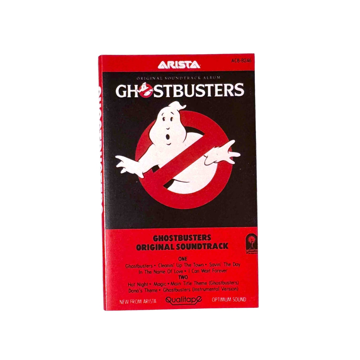 Original J-card for Ghostbusters Original Soundtrack cassette wallet