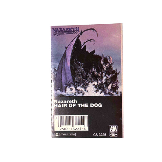Original J-card for Hair of the Dog by Nazareth cassette wallet
