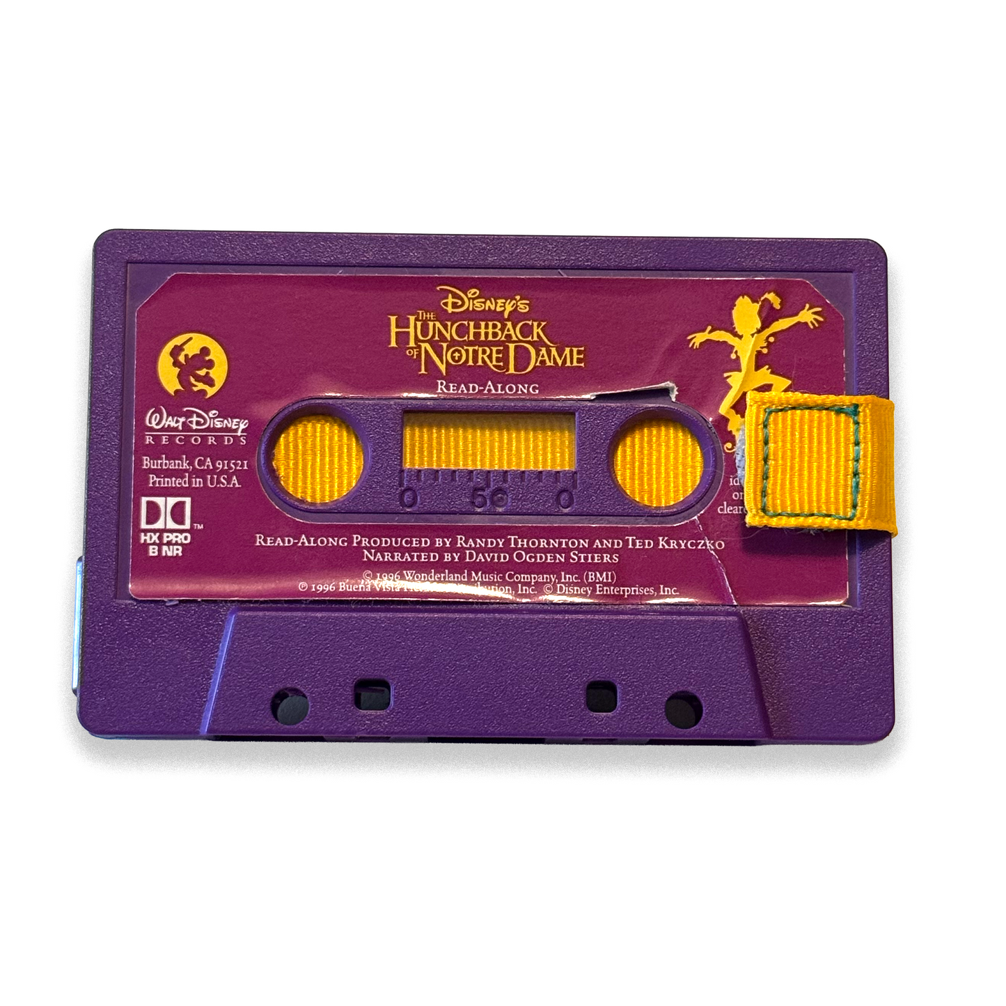 Front of Disney The Hunchback of Notre Dame read-along cassette wallet