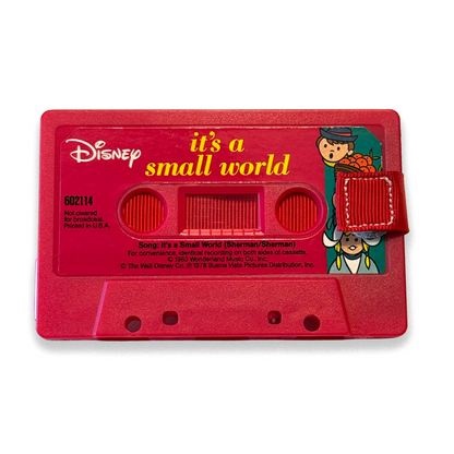 Front of Disney It’s a Small World story and song cassette wallet