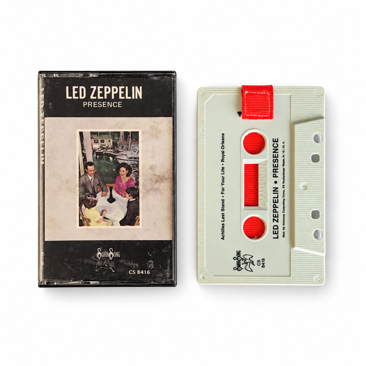 Led Zeppelin – Presence cassette wallet with red pull strap
