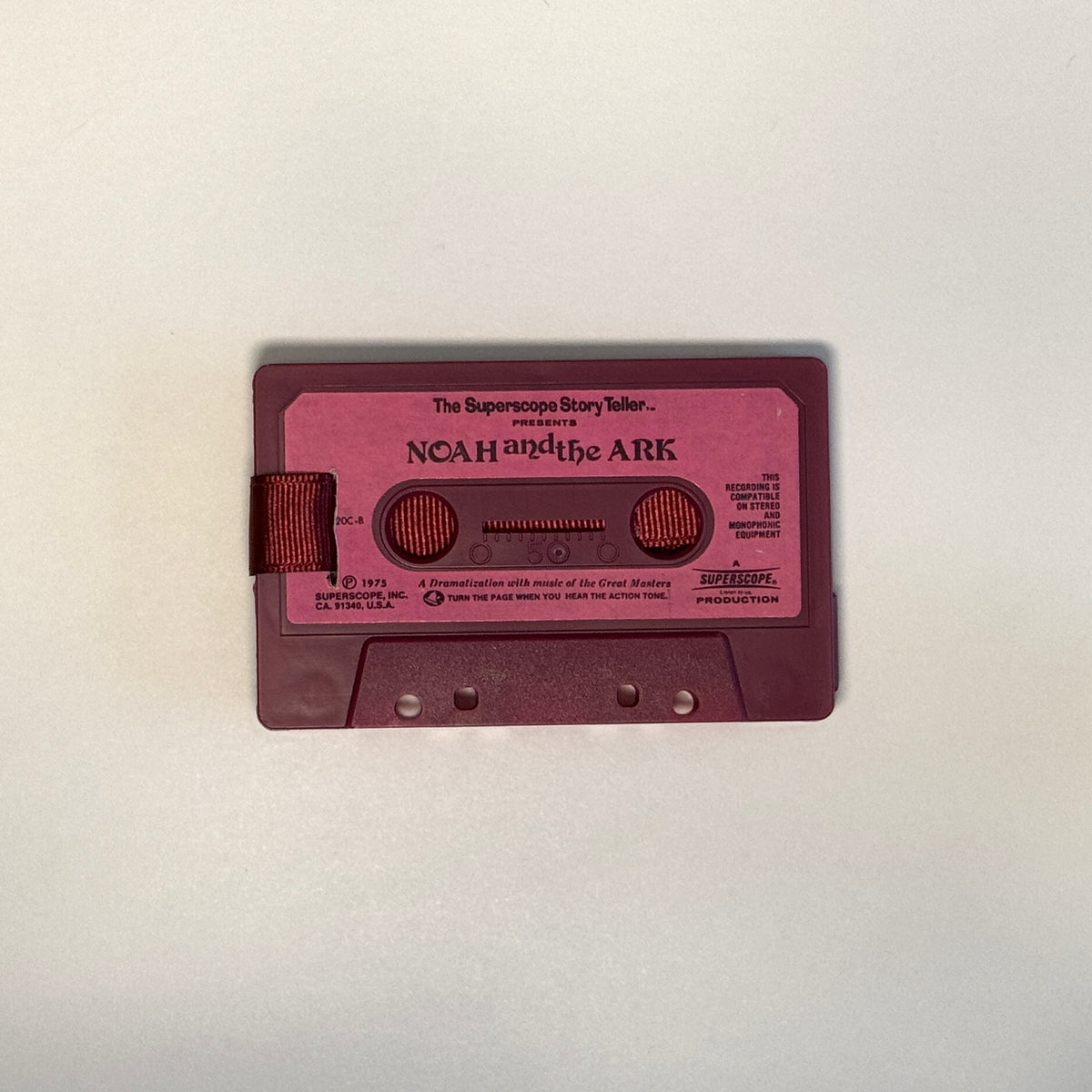 Back view of Noah and the Ark Cassette Wallet
