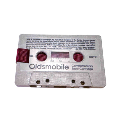 Back of Oldsmobile Complimentary Tape Cartridge cassette wallet