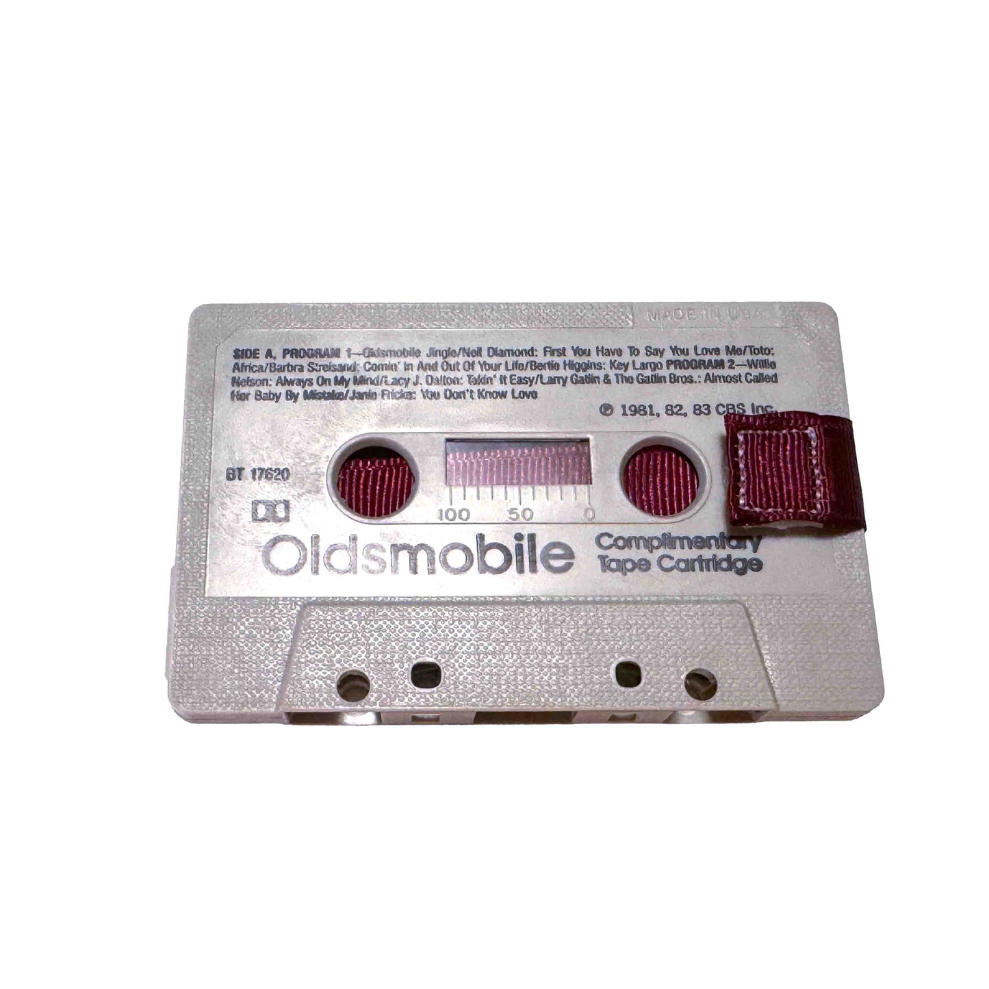 Front of Oldsmobile Complimentary Tape Cartridge cassette wallet