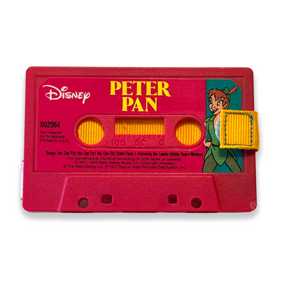 Front of Disney Peter Pan read-along cassette wallet