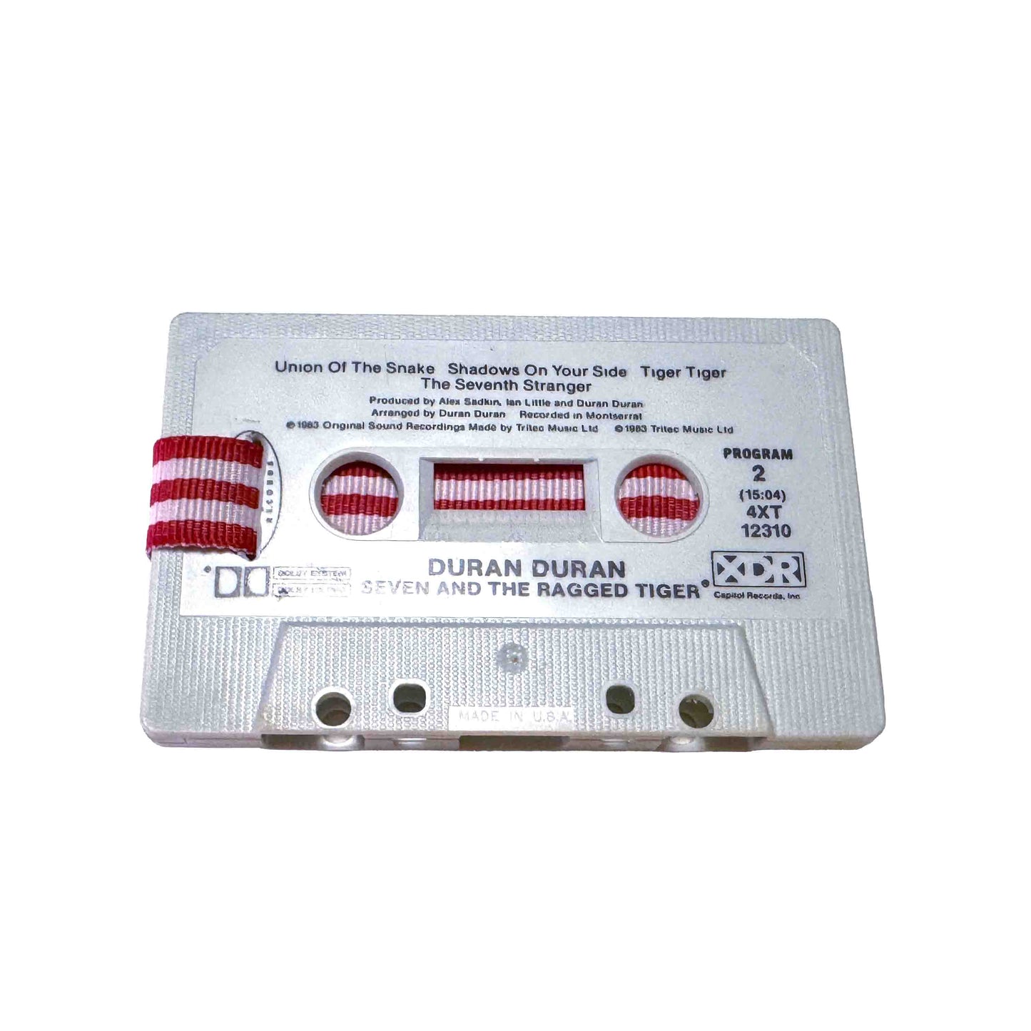 Back of Seven and the Ragged Tiger by Duran Duran cassette wallet