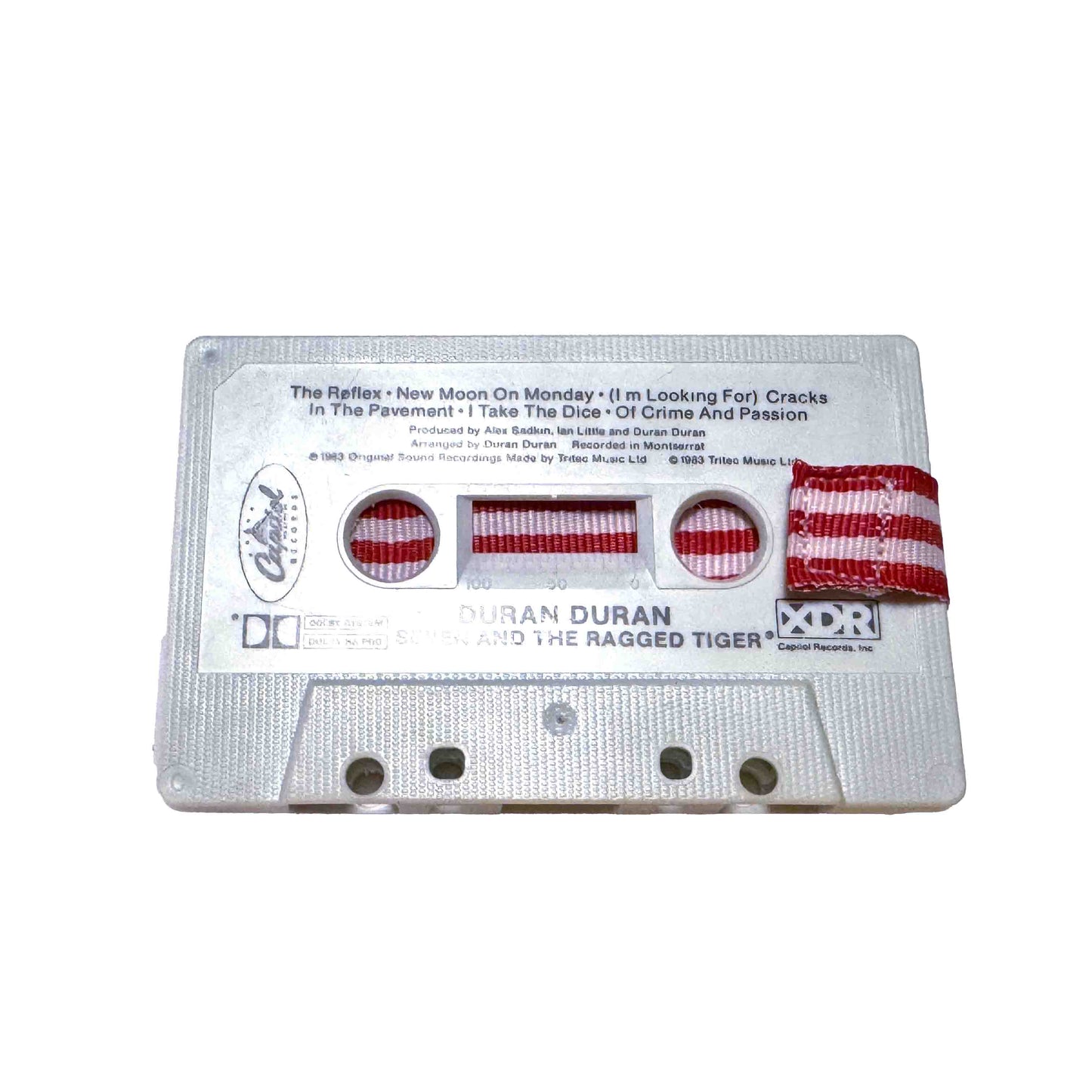 Front of Seven and the Ragged Tiger by Duran Duran cassette wallet