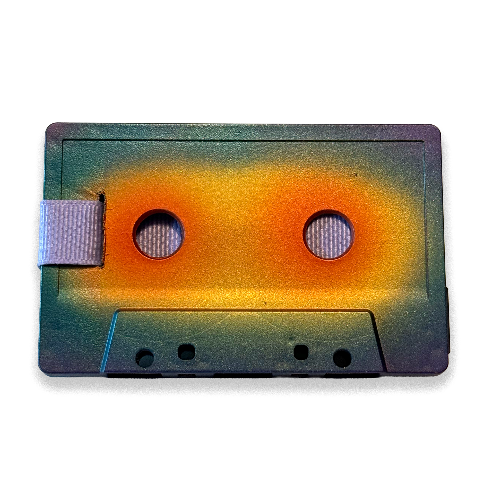 Back of Song Gold hand-painted cassette wallet