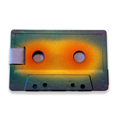 Back of Song Gold hand-painted cassette wallet