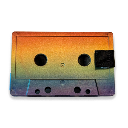 Front of Spectrum hand-painted cassette wallet