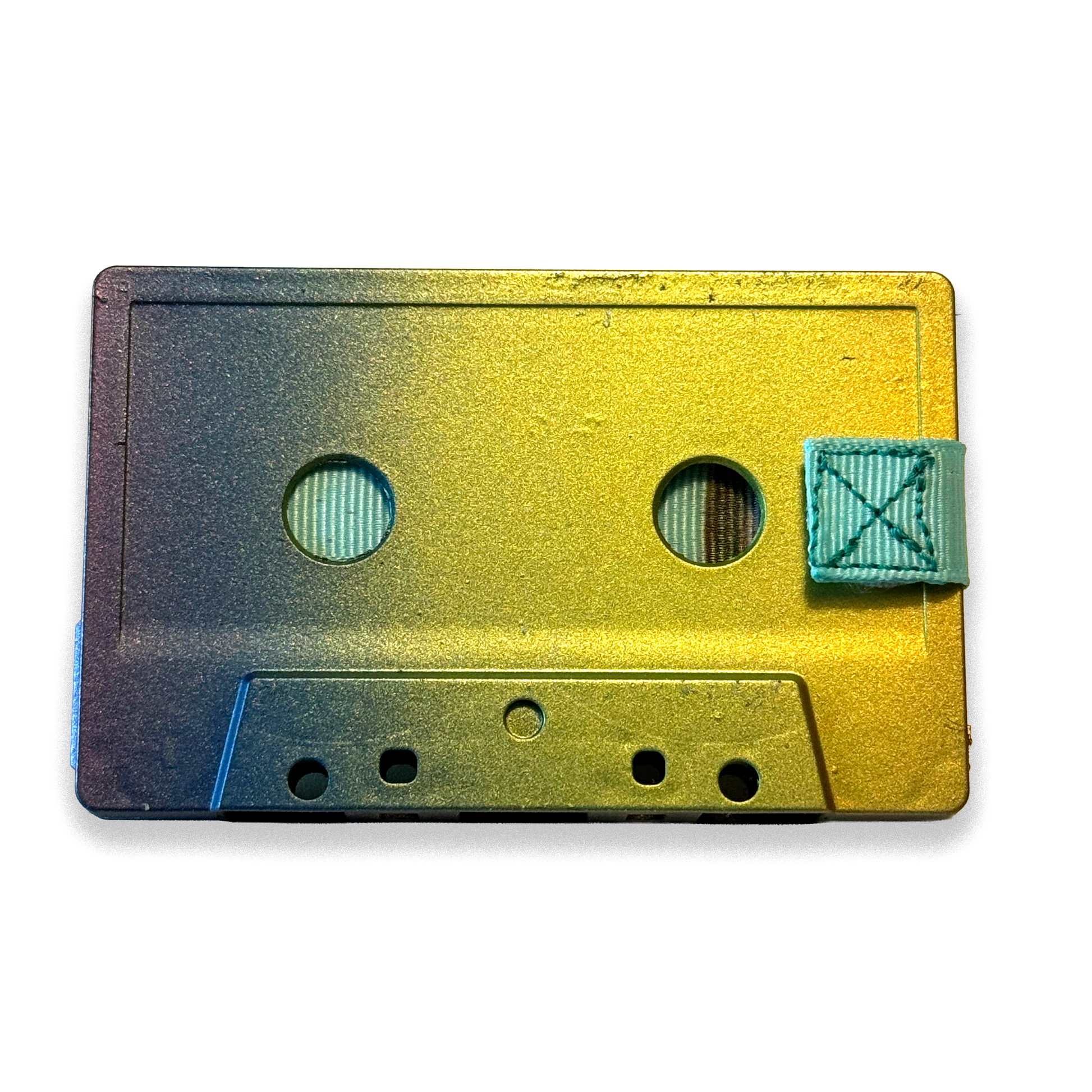 Front of Stardust hand-painted cassette wallet bronze-age-cruiser-edition-cassette-wallet-back