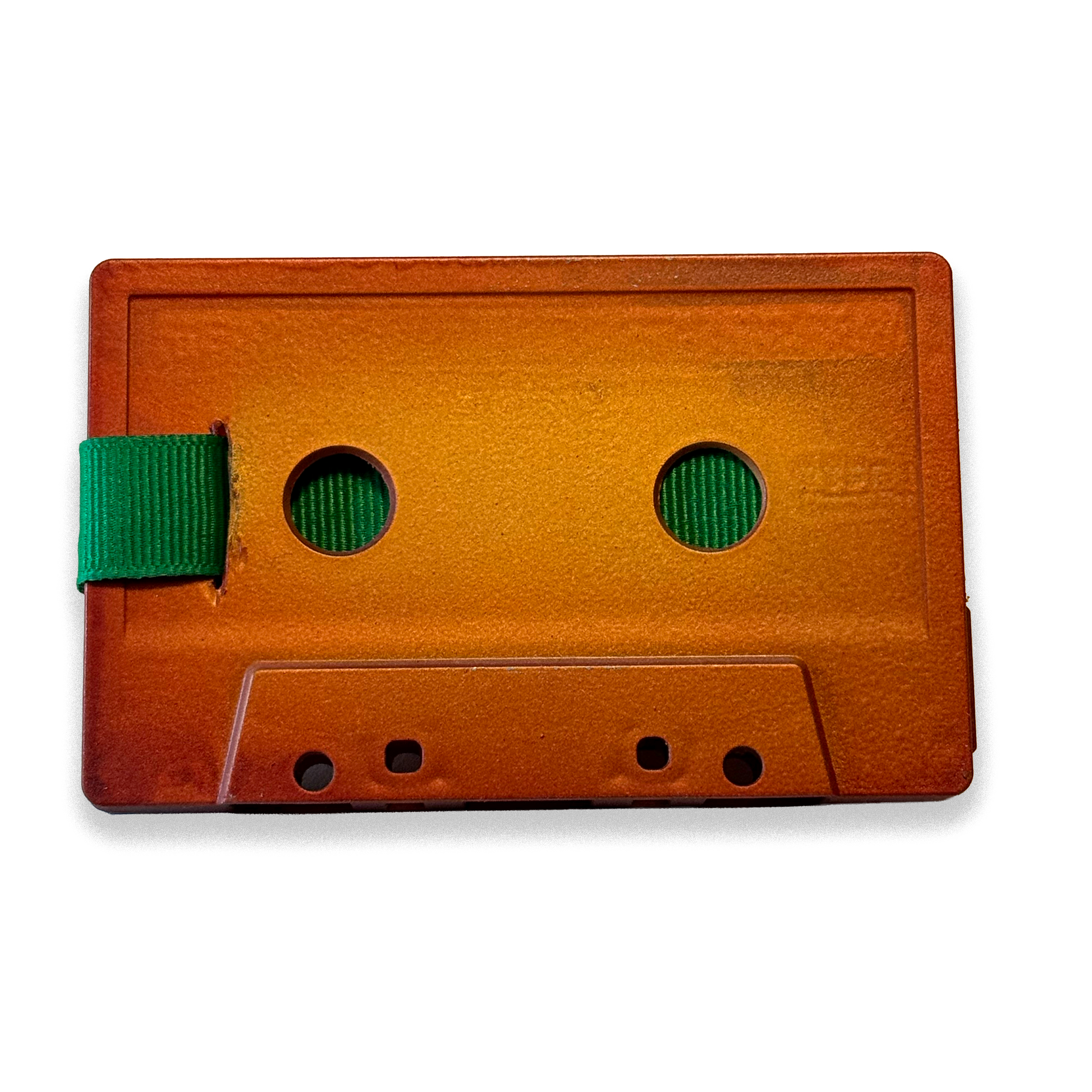 Back of Sunset hand-painted cassette wallet