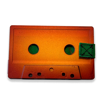 Front of Sunset hand-painted cassette wallet