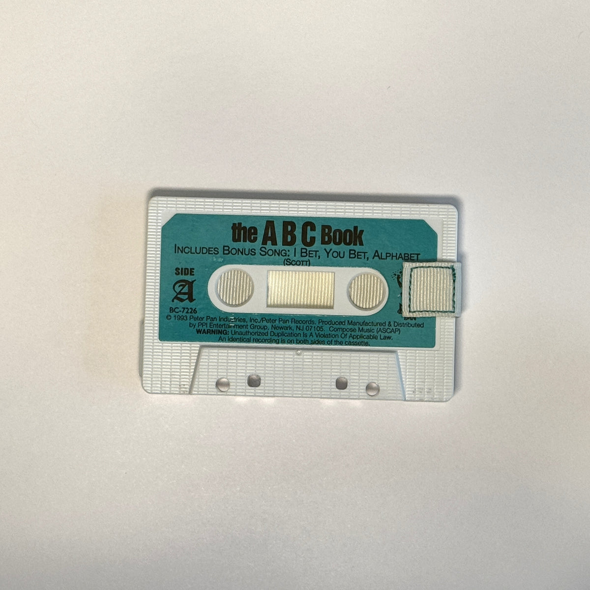 Front view of The ABC Book Cassette Wallet