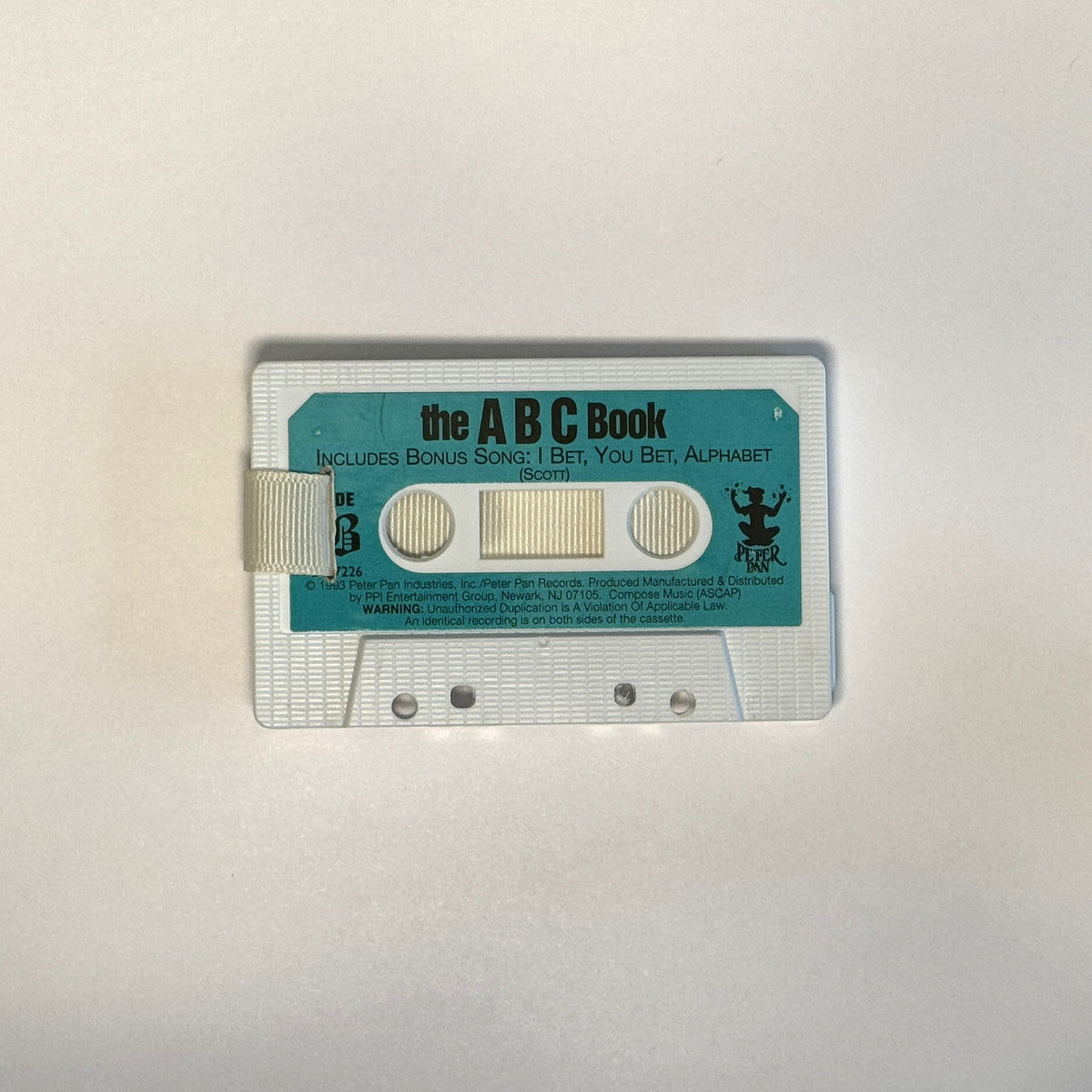 Back view of The ABC Book Cassette Wallet