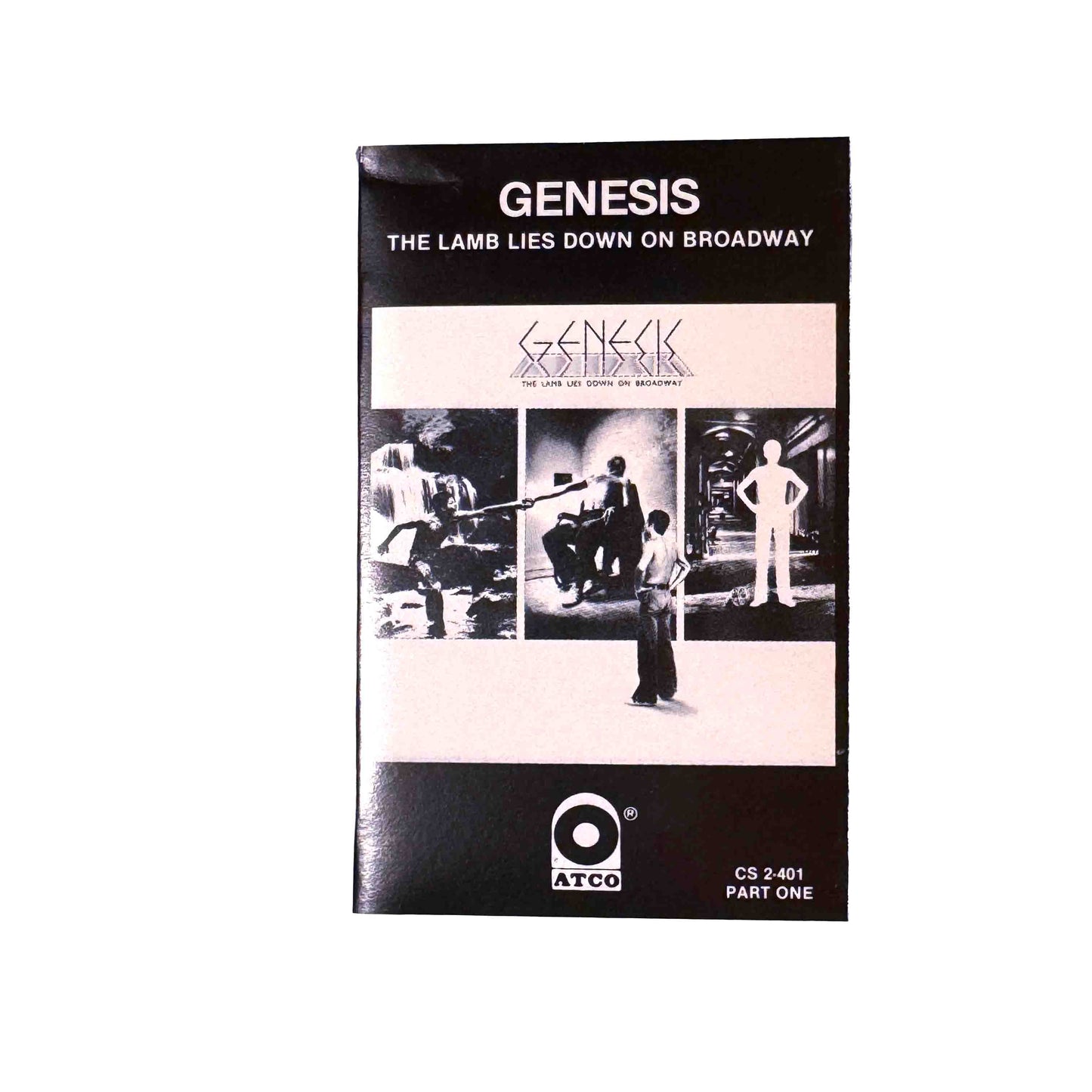 Original J-card for The Lamb Lies Down on Broadway - Part One by Genesis cassette wallet
