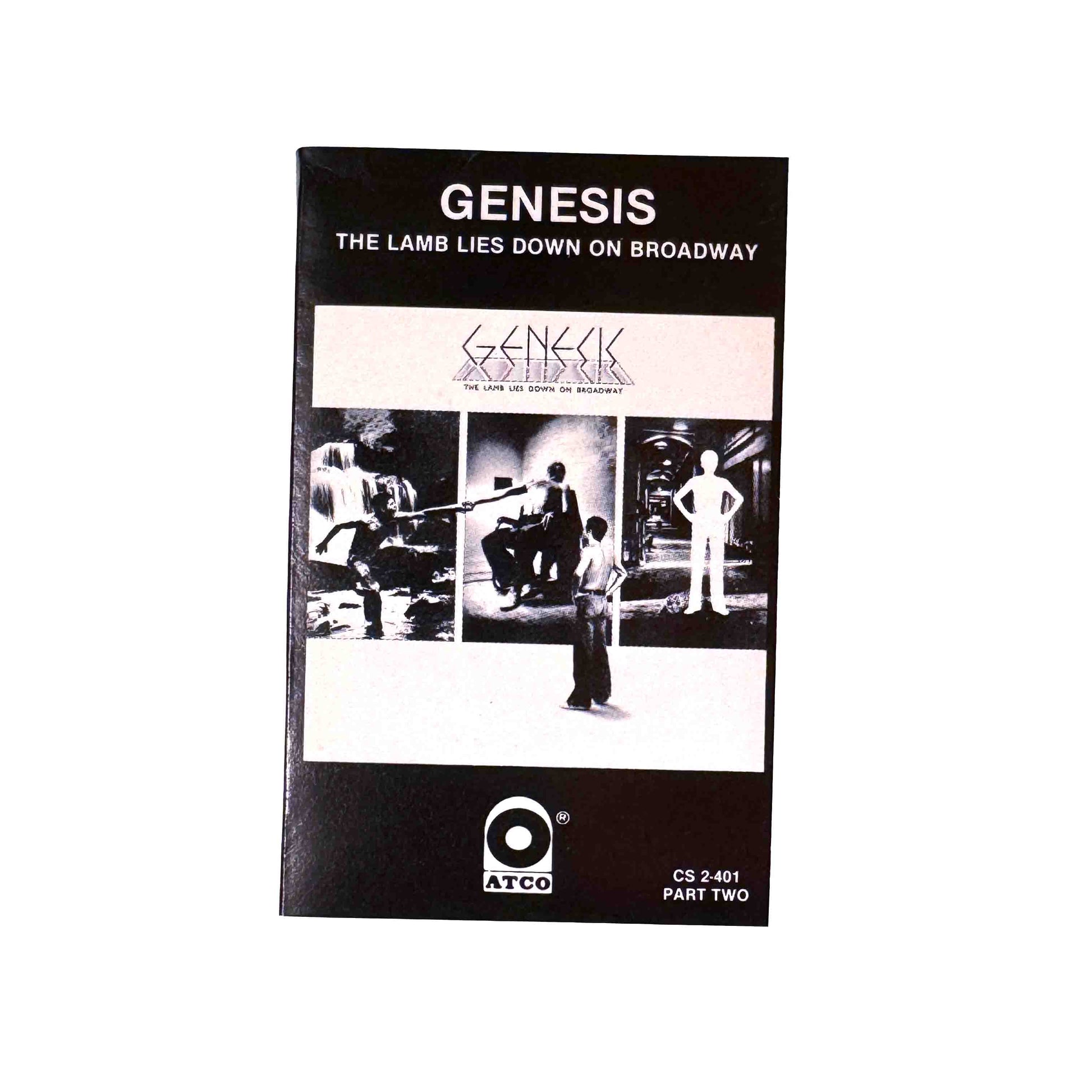 Original J-card for The Lamb Lies Down on Broadway - Part Two by Genesis cassette wallet