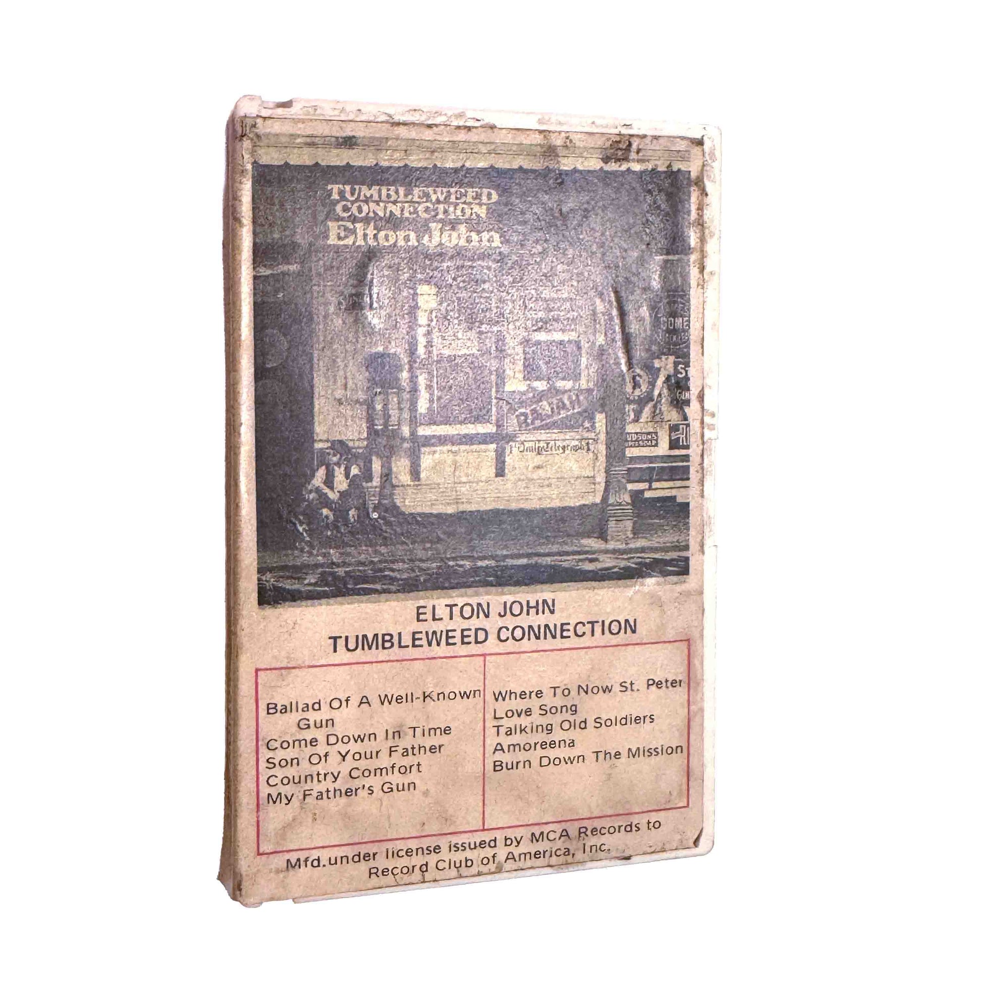 Original J-card for Tumbleweed Connection by Elton John cassette wallet